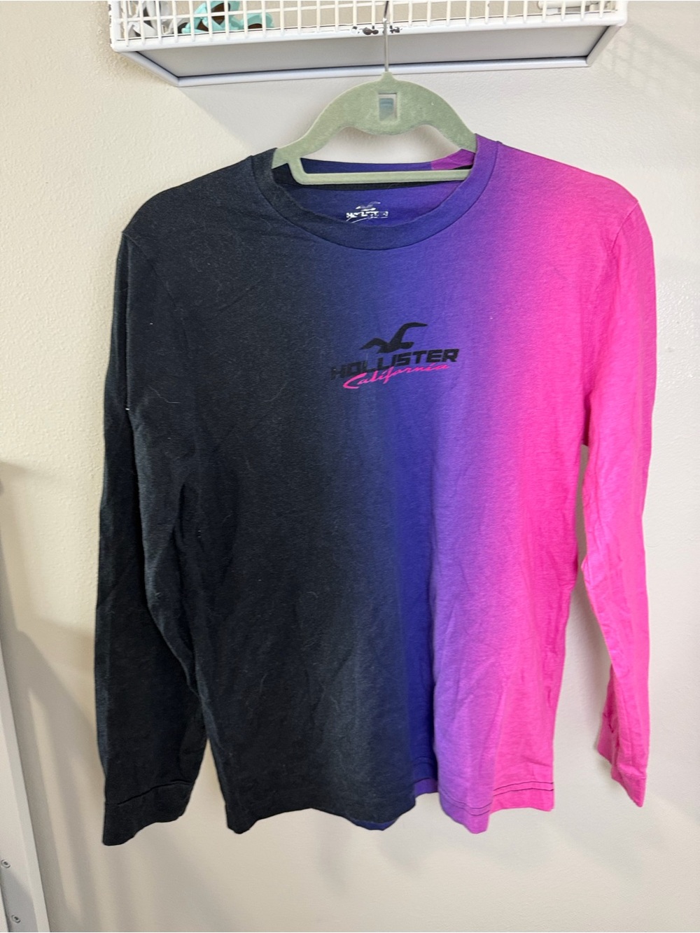 Hollister Purple Ombre Long Sleeve Tee